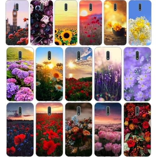 279FG Red Poppies cornflowers gift Soft Silicone Tpu Cover phone Case for Nokia 2.1 2.3 3 3.1 4.2 5 5.1 Plus 7.2 6 8