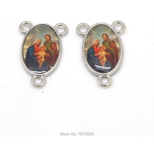 Holy Family Rosary Center Medal Same Picture Two Side