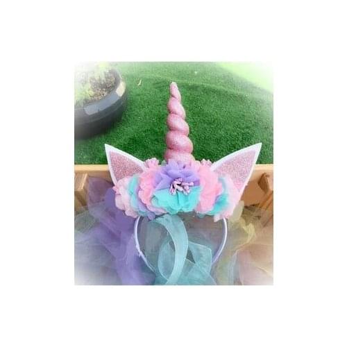Floral Unicorn Crown Special Design Birthday Hair Accessory Girl Child