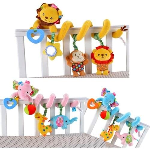 0-24Month Carton Animals Baby Bed Bumper Accessories In The Crib Cot Bed Around For Babays Crib Bed Hanging Toy Stickers Gifts