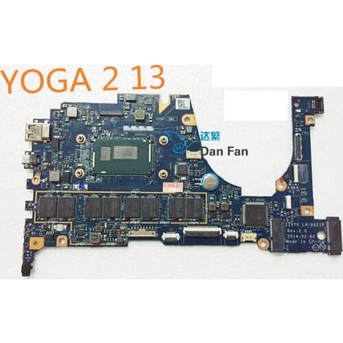 For Lenovo Thinkpad YOGA 2 13 i5-4200U 4G Laptop Motherboard ZIVY0 LA-A921P Mainboard 100%tested fully work