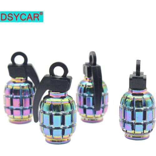 DSYCAR 4pcs/lot New Bike Moto Car Tires Wheel Tyre Rim Valve Caps Dust Cover Car Styling for Fiat Audi Ford Bmw Mini VW Car Lada