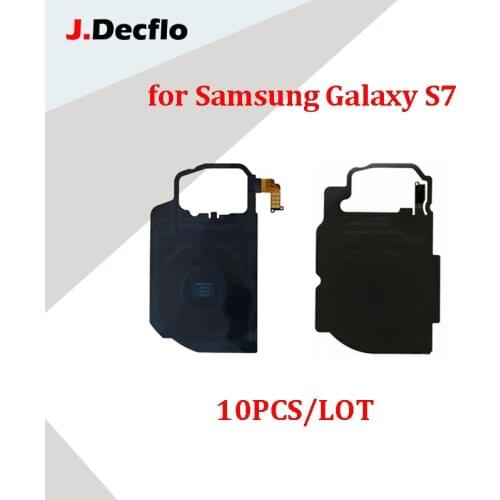 JDecflo 10Pcs/Lot NFC Chip Antenna Flex Cable Sensor Sticker For Samsung Galaxy S7 G930 S7 Edge G935 Replacement Parts Repair
