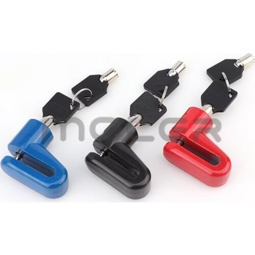 Motorcycle Bicycle Sturdy Wheel Disc Brake Lock Security Anti Thief Alarm Motorcycl theft Disk Rotor