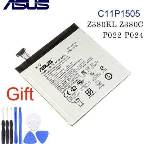 Original Battery For Asus ZenPad 8.0 Battery Z380KL P024 Z380C P022 Z380CX C11P1505 3948/4000mAh Full Capacity