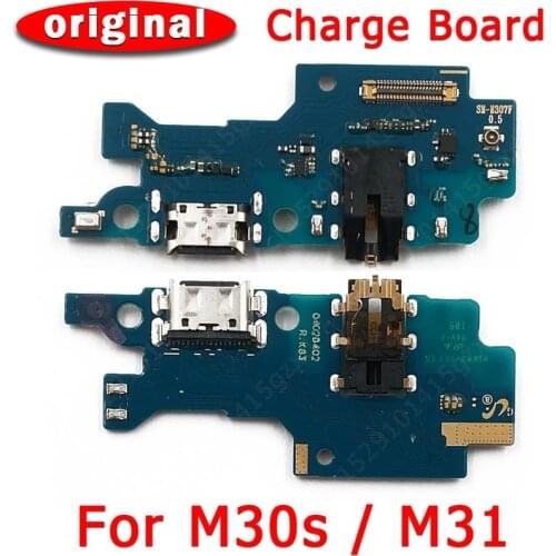 Original Charging Port for Samsung Galaxy M30S M30 S M31 M307F USB Charge Board PCB Dock Connector Flex Replacement Spare Parts
