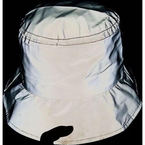 2021 New Foldable Bucket Hat Luminous Cool Womens Fisherman Hat Hip Hop Hat Punk Style Stage Performance Hat Unisex Panama Hat