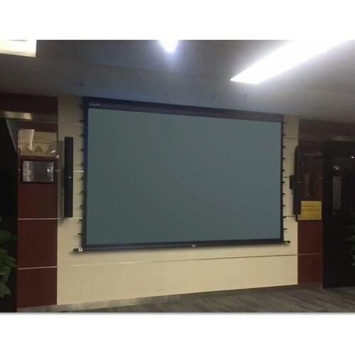 Luxury 150 Inch Wholesale 4K Motorized Projector Screen With Remote Control