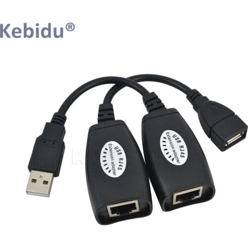 Kebidu 2 pcs USB 2.0 to Cat6 Cat5 Cat5e 6 Rj45 Cable RJ45 LAN Ethernet Network Extension Cable Adapter For PC RJ45 Patch Cord