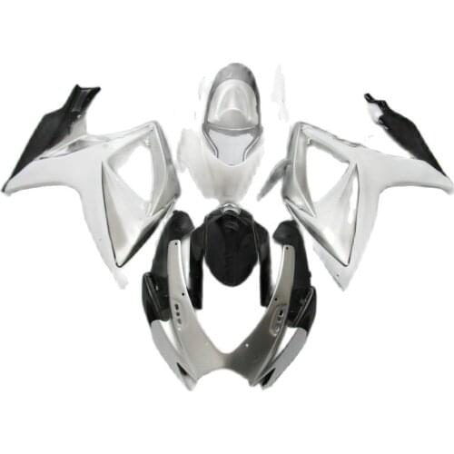 Injection Molding Replace Fairings for SUZUKI GSXR 600 750 2006 2007, Black Silver fairing kit GSXR600 GSXR750 06 07 PL262