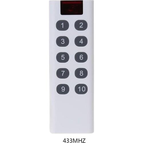 Universal Wireless Learning Code Digital Remote Controller Transmitter 1/2/3/4/6/8/10 Channels Buttons Keypad AK-7010TX