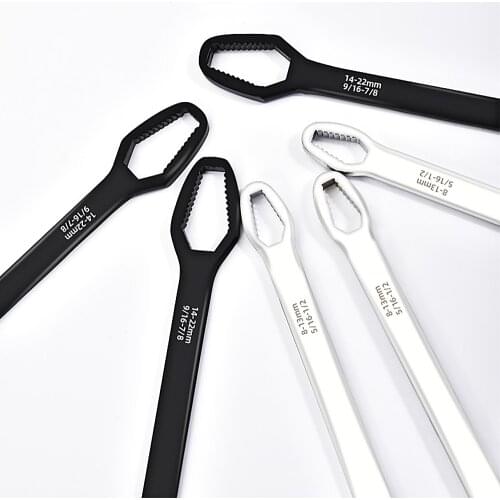 Universal Torx Wrench Ratchet Wrench Universal Spanner 8-22mm Double-Head Screw Nuts Wrenches Repair Hand Tools For Car Bicycle