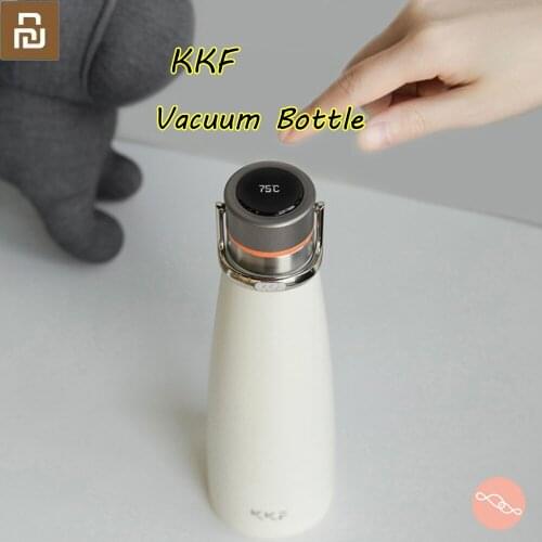 Youpin KKF Vacuum Bottle 24h Insulation Thermoses Stainless Steel Thermos Flask Travel Sport Mug 475ML OLED Temperature Cup
