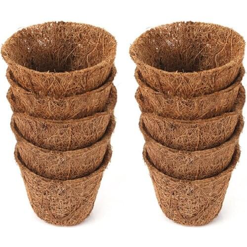 Plant Vase Flowerpots Gardening Supplies 10pcs Wall Hanging Basket 10PCS/Set Durable Yard Garden Planting Tools Breathable Pots