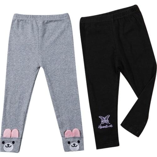 Spring Children Kids Girls Cartoon Rabbit Pants Leggings Clothes