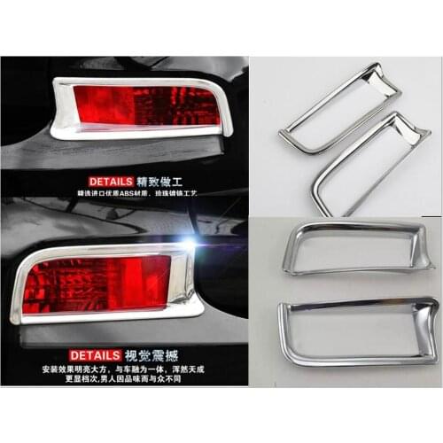 Rear Tail Fog Light Lamp Bumper Chrome ABS Frame Cover Trim Car-Styling Protector Decoration For Honda CR-V CRV 2015 2016