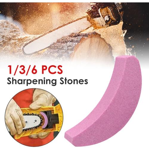 Woodworking Chainsaw Saw Teeth Sharpener Grinding Chain Stone 1/3/6PCS Fast Grinding Sharpener Chain Accessories Sharpening Tool