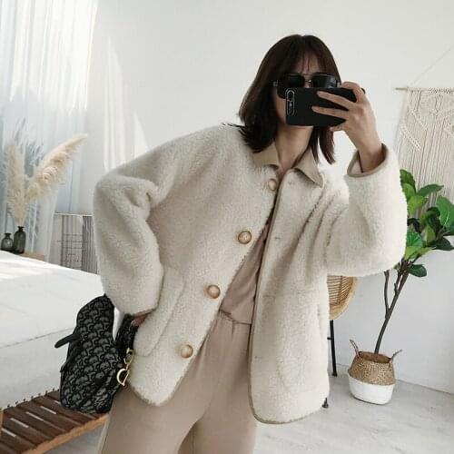 2020 100% Wool Clothes Jacket Korean Parka Real Fur Women Sheep Shearing Autumn Winter Coat MUQ5906 YY2247