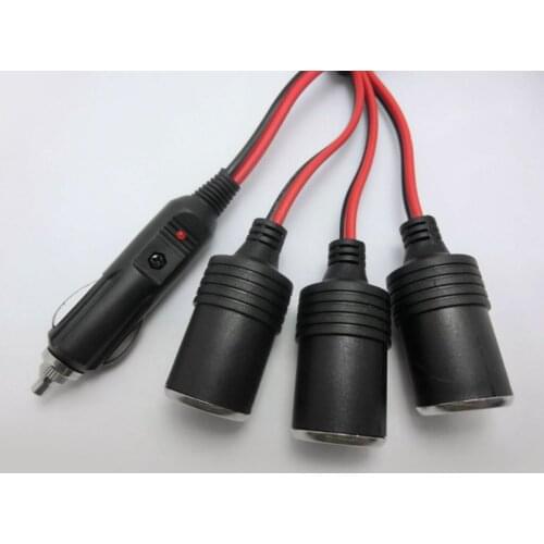 3 Way Car Cigarette Lighter Socket Splitter DC Power Charger Adapter 12V 10A