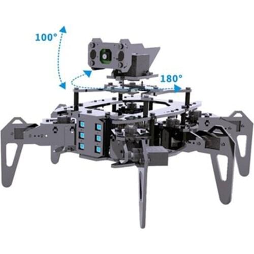 4 Generation 4B/3B Hexapod Spider WiFi Camera AI Video Robot