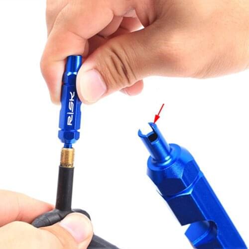 4 In 1 Bike Valve Core Wrench and Presta Tire Valve caps Bicycle Valve Removal Tool Portable Repair Tools Cycling Accessories