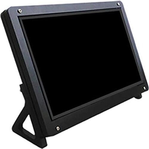 7 Inch Display Monitor LCD Case Support Holder for Raspberry Pi 3 Acrylic Housing Bracket LCD Black
