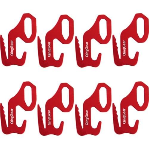 8PCS Rope and Paracord Tensioner Adjuster for Hiking Camping Backpacking Aluminum Alloy Guyline Cord Adjuster