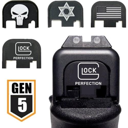 Aluminum Rear Cover Slide Back Plate for Gen 1-5 Glock 17 19 20 21 22 23 24 25 26 41 9mm Pistol Gun Magazine Magwell Accessories