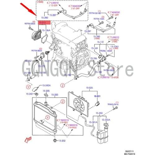 CAR water pump For dMo nd eoF ies ta High pressure water pump Engine water pump Water tank condenser water pump