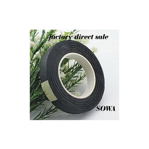 Free Shipping Black color Size12mm Length 30Yard Paper Tape For Nylon Stocking Flower And Butterfly Wedding Decoration(5pcs/lot)