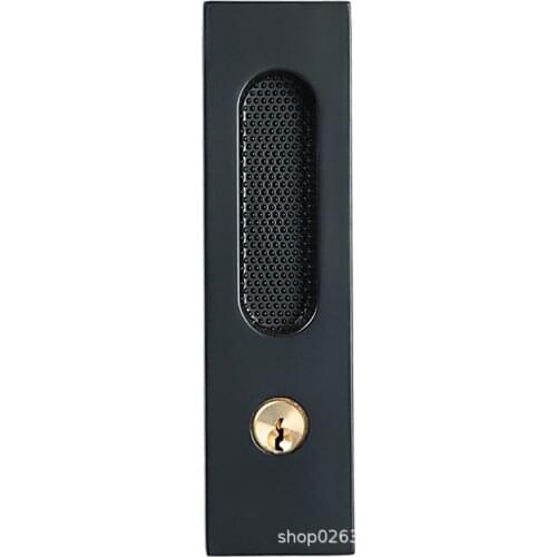 Mute Mortice Sliding Door Lock Hidde Handle Interior Door Pull Lock Modern Anti-theft Room Wood Door Lock Furniture Hardware