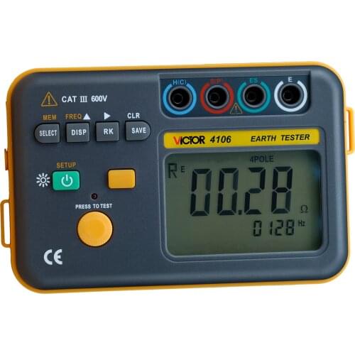 VICTOR VC-4106 Digital Insulation Resistance Tester METER vc4106 Earth ground shaking table detector