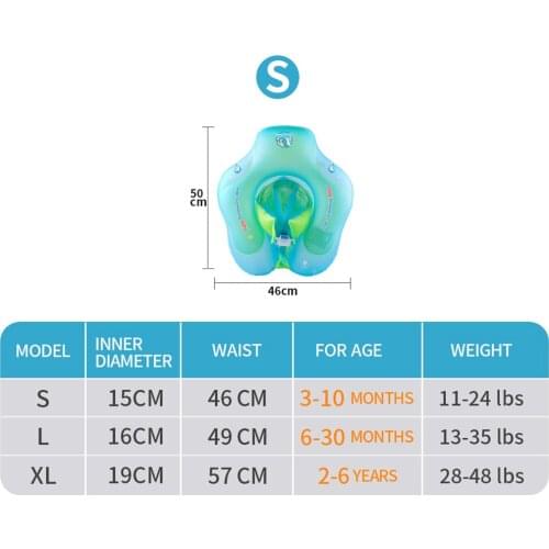 Baby Swimming Float Ring Infant Sunscreen Swim Pool Accs Bath Sports Toy