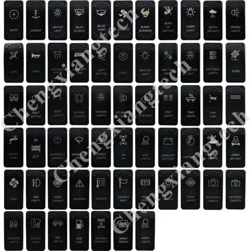 Dual Backlit Waterproof Car Boat Rocker Switch COVER ONLY for Carling ARB Narva Style Size . See Other Listings For Switches