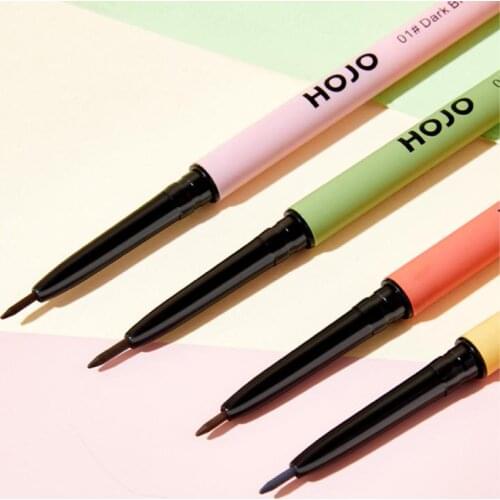 Double-headed Eyebrow Pencil Slim Soft Head Create Natural Wild Brows Long-lasting Waterproof Sweat-proof Easy to Apply TSLM2