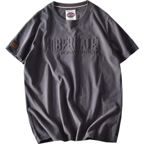 Summer Fashion Street Men T Shirt 3d Letter Print Harajuku Dark Gray Short Sleeve O Neck Tees Tops