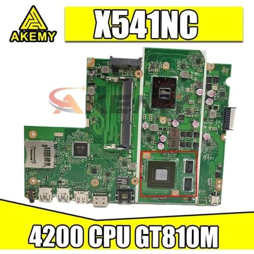 X541NC Laptop motherboard for ASUS X541NC original mainboard Pentium 4200 CPU GT810M
