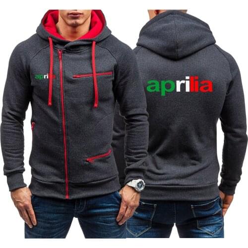 Motorcycle Aprilia 2021 Zipper Sweatshirts New Long Sleeve Mens Hoodies Decal Design Comfortable Running Sportswear Coats