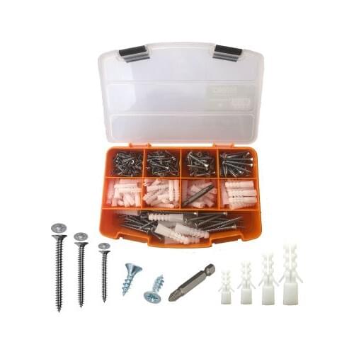 SERESSTORE 312 Pieces 12 Kinds of Screws and Dowels Set Tool Bag set of tools Tools Hand tools