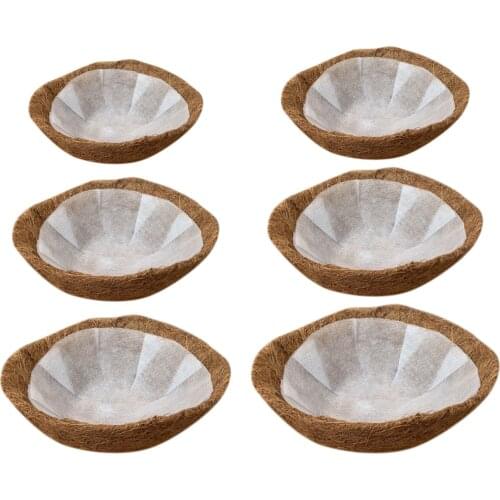 Non-woven Coco Fiber Replacement, Thick Coconut Liner for Plant Hanging Basket, Garden Flower Vegetables Pot