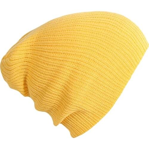 KENSHELLEY Western Style Cheap Beanie Hat Plain Pure Color Simple Beanie Hat Classic Stripes Pattern Knitted Beanie Hat