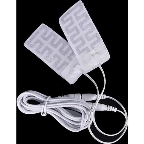 5*9CM 1 Pair 3.7V-5V USB Heated Gloves Pad Luva Calefaccion Guantes Electric USB Gloves Heater Heated Gloves Carbon Fiber Cloth