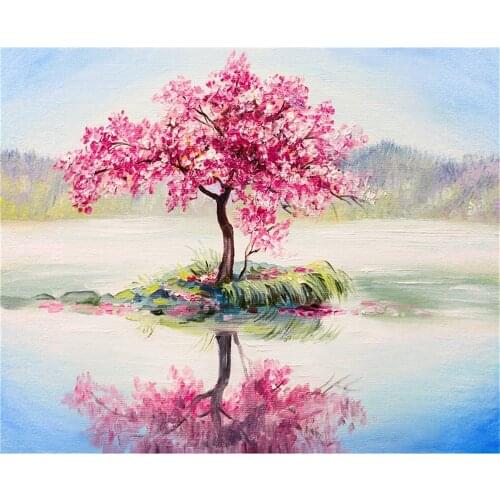Scenery Landscape DIY Cross Stitch Embroidery 11CT Kits Craft Needlework Set Printed Canvas Cotton Thread Home Dropshipping