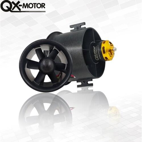 QX-Motor 70mm 6 Blades Ducted Fan EDF With 2827 KV2300 KV3500 KV3800 Brushless Motor For RC Airplanes