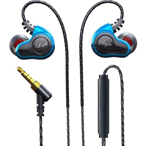 S610 4-Core Dual Coil 3.5mm HiFi In-Ear Wired Earphone 6D Sports Bass Headset