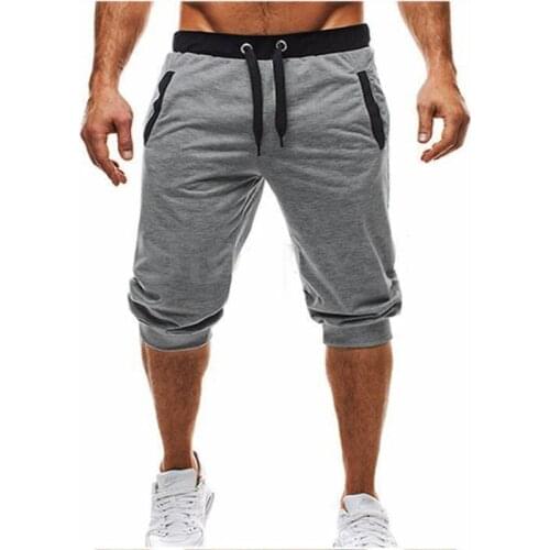 New Male Sweatpants Fitness Shorts Bodybuilding Workout Fashion 2019 Summer Men Leisure Shorts masculino