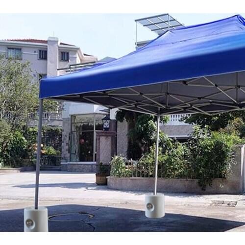 Outdoors Gazebo Tent Weight Feet Drum Fill with Water or Sand White