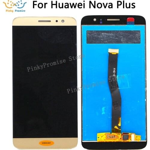 High Quality Black/White/Gold For Huawei Nova Plus LCD Display + Touch Screen Digitizer Assembly Replacement With Frame