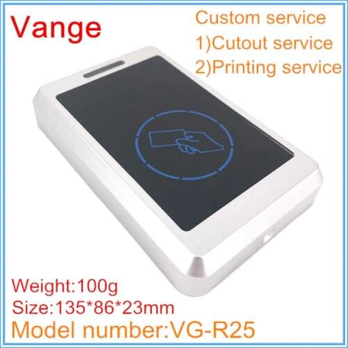 2pcs/lot 2017 new product injected boxes ABS plastic enclosure diy 135*86*23mm for card reader rfid device