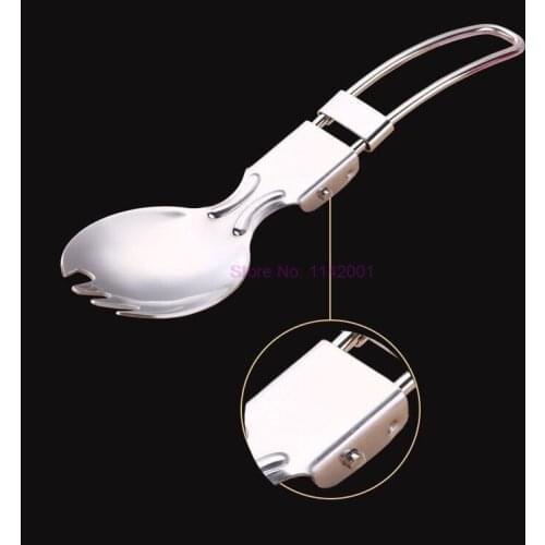 200pcs Outdoor Camping Hiking Stainless Steel Metal Fork Spoon Tableware Cookout Tableware Cookout Picnic Foldable Folding Spork